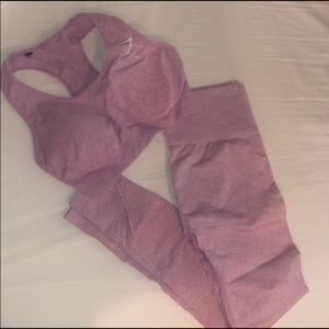 Pink Gymshark Vital Seamless set (pants have sold)